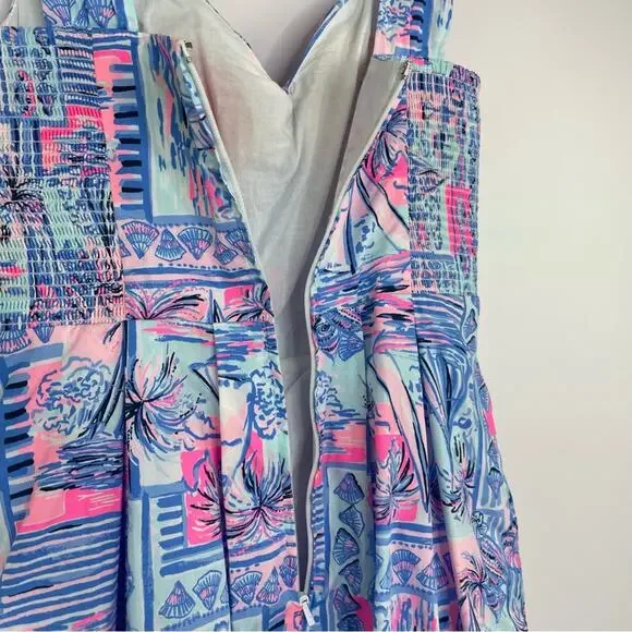 Lily Pulitzer Cyndi Whisper Blue Yeah Buoy mini dress size 00 - Picture 6 of 16